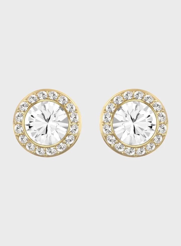 Angelic Round Stud Earrings