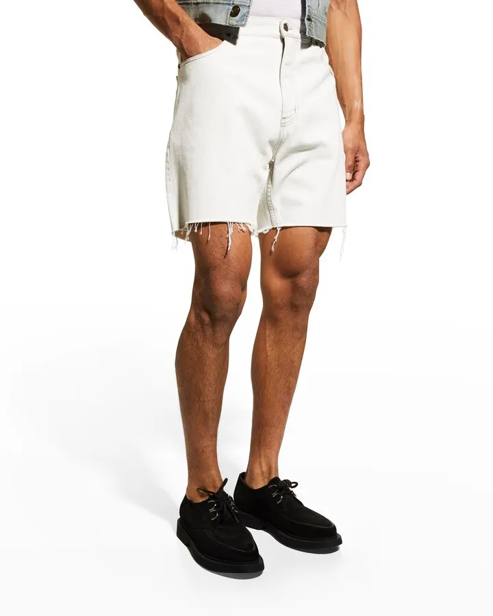 Men's Baggy Cutoff Denim Shorts
