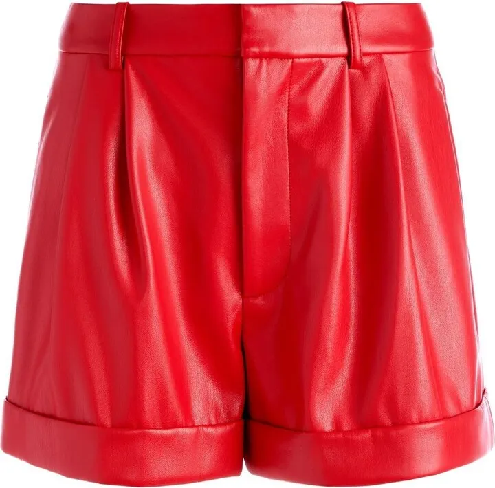 Conry vegan leather shorts