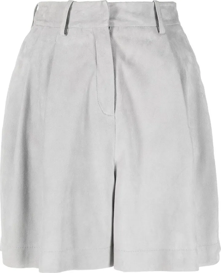 Suede High-Waisted Shorts