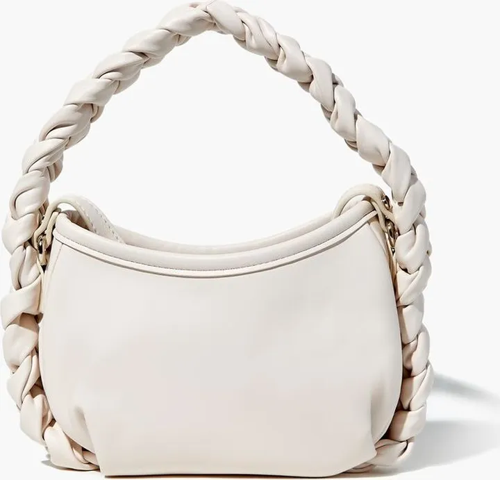 Braided Faux Leather Crossbody Bag