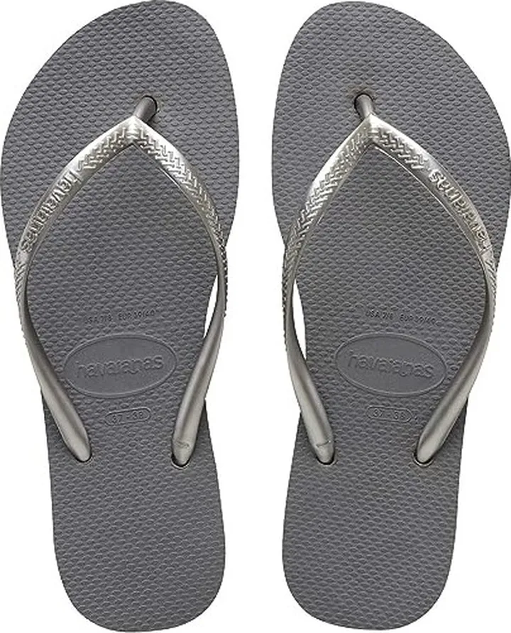 Havaianas Slim Flatform Flip-Flop Sandal (Steel Grey) Women's Shoes