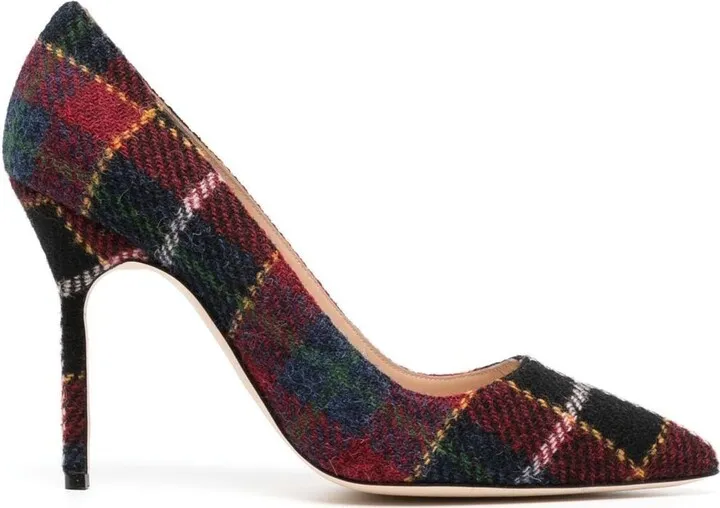 Maya tartan-check 110mm pumps