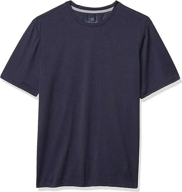 Hanes Sport Men's Heathered Performance T-Shirt (Navy Heather) Men's T Shirt