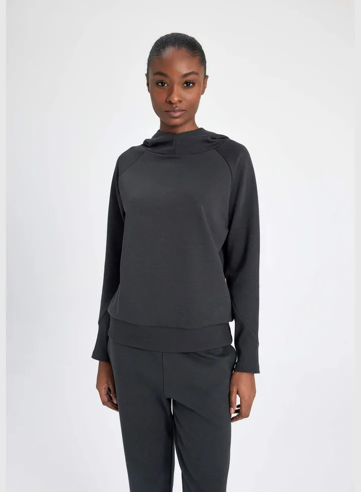 Woman Sweatshirt Hooded Long Sleeve