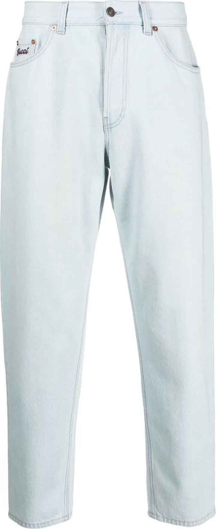 High-Waisted Cropped Jeans