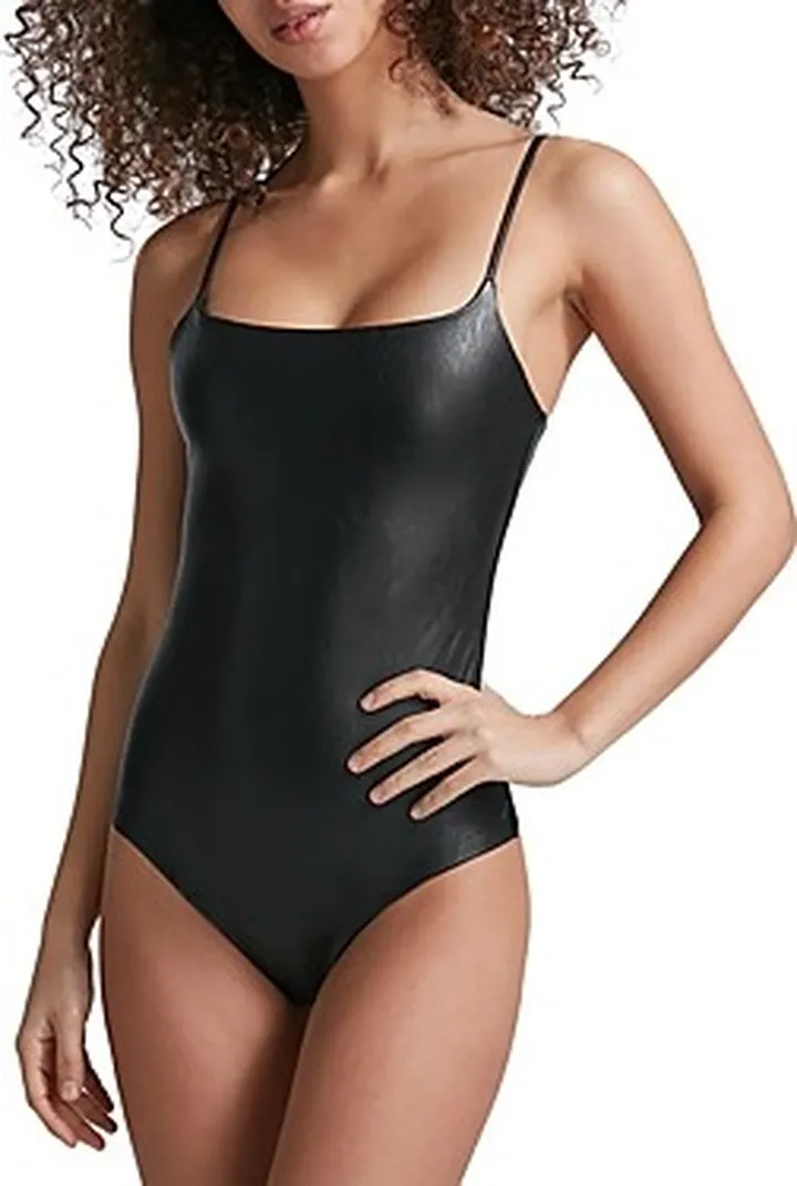 Commando Faux Leather Cami Bodysuit