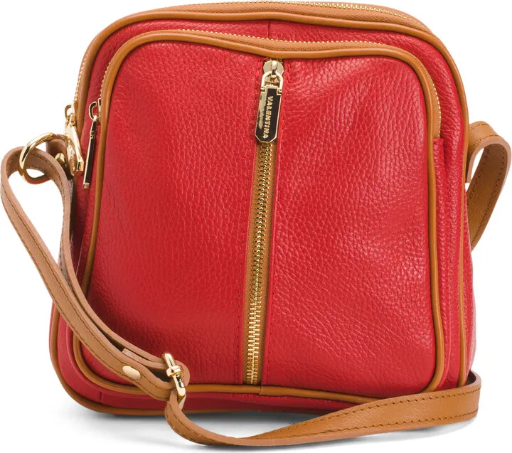 Made In Italy Leather Square Crossbody