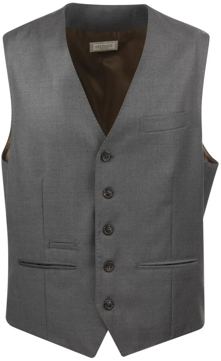 Brunello Cucinelli Buttoned V-Neck Gilet