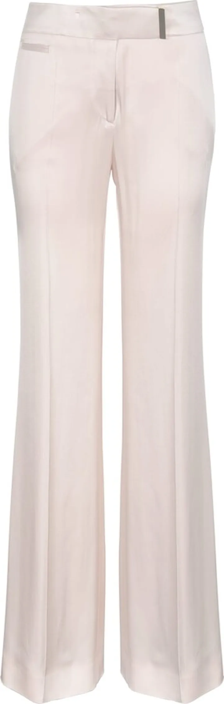 Straight Leg Plain Trousers