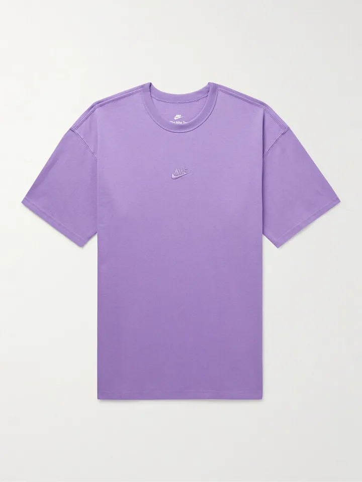 Sportswear Premium Essentials Logo-Embroidered Cotton-Jersey T-Shirt