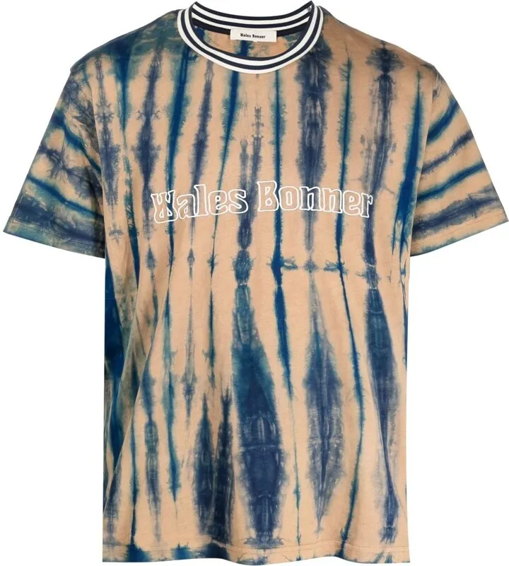 logo-print tie-dye T-shirt