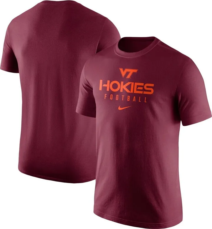 Men's Nike Maroon Virginia Tech Hokies Team Issue Performance T-shirt