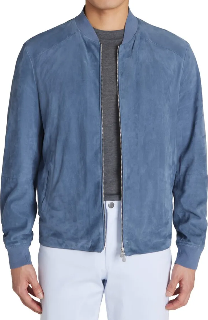 Barclay Suede Bomber Jacket