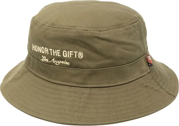 Embroidered-Logo Bucket Hat