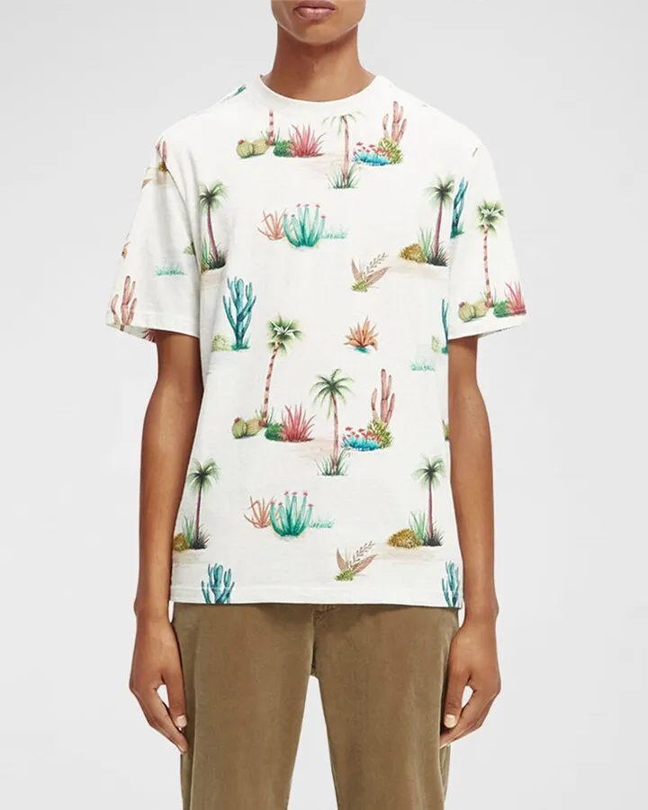 Men's Printed Regular-Fit T-Shirt