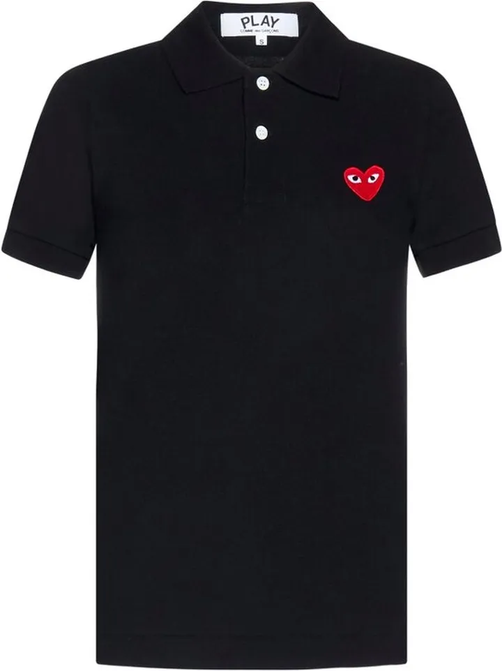Comme des Garçons Play Heart Patch Polo Shirt