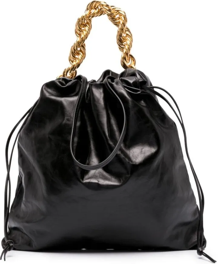 Chain-Handle Tote Bag
