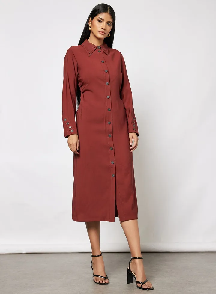 Midi Shirt Dress