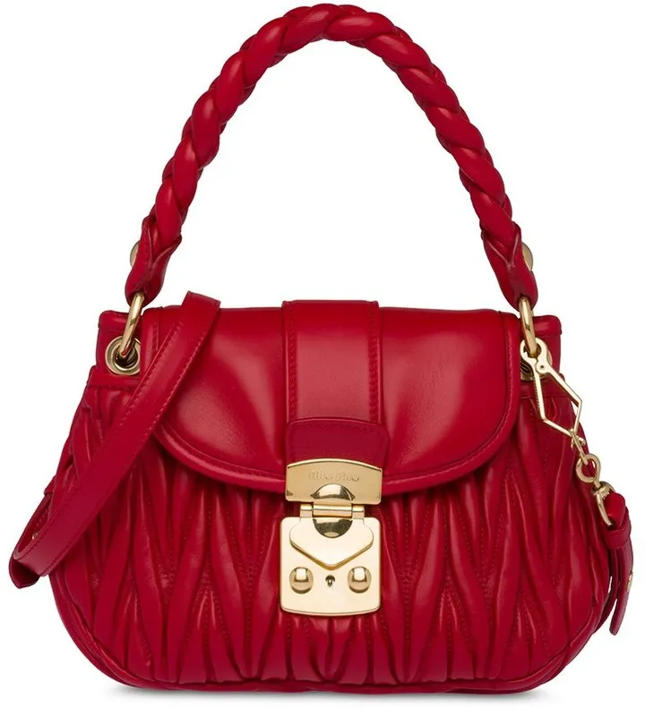 Matelassé leather mini bag