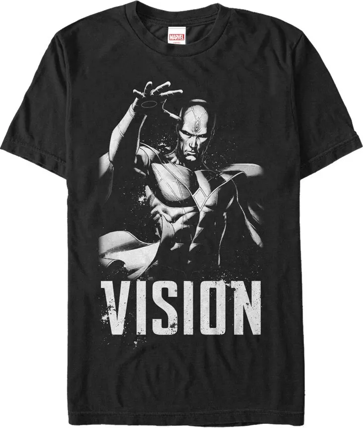 Men's Marvel Vision T-Shirt - Black - Small