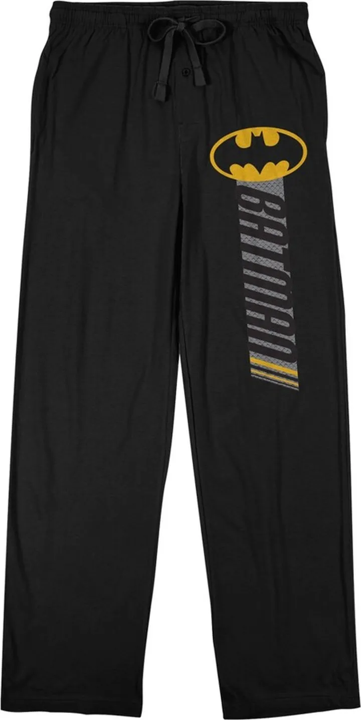 Batman Logo Men's Black Sleep Pajama Pants