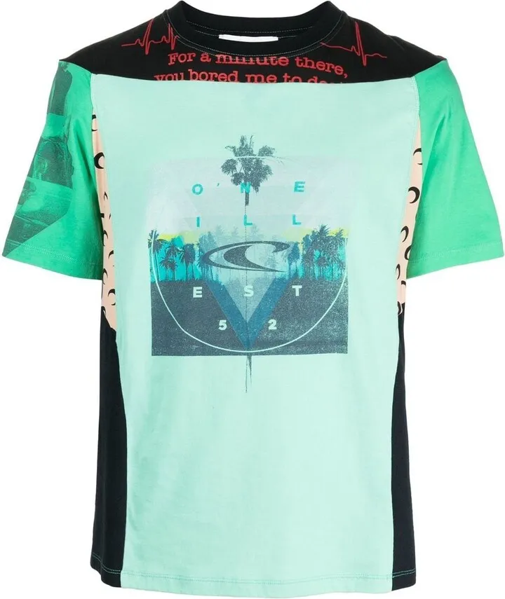 regenerated graphic-print T-shirt