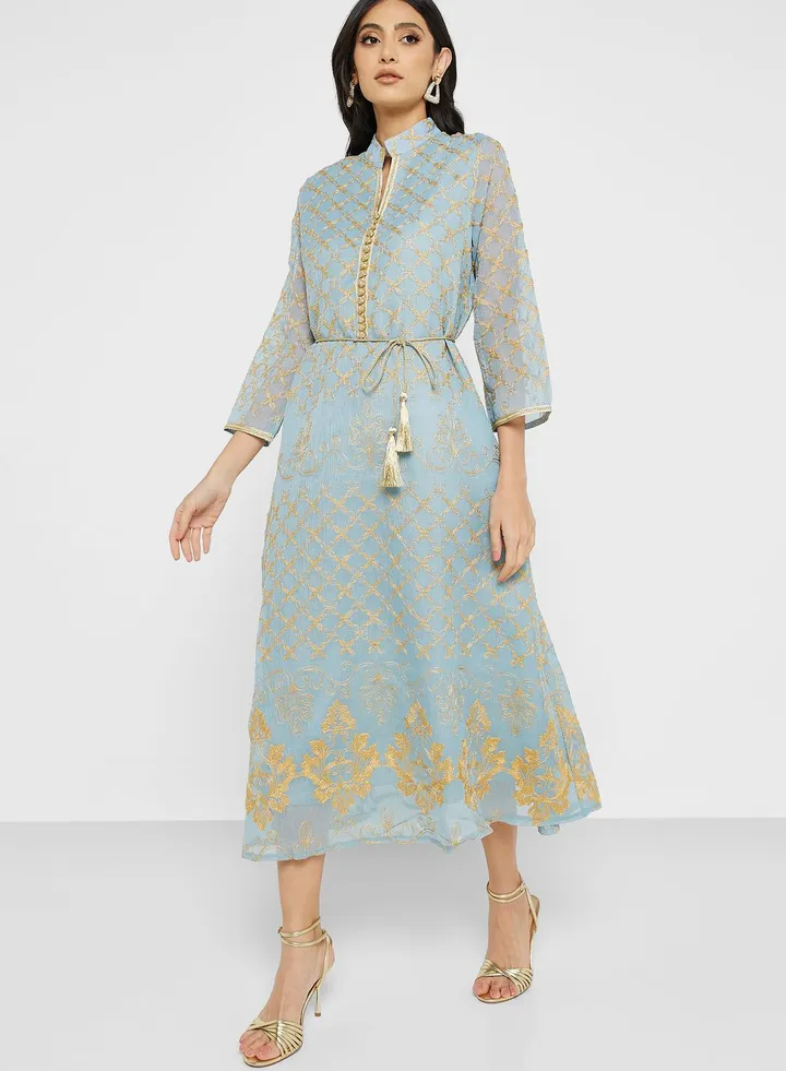 Embroidered Detail Dress