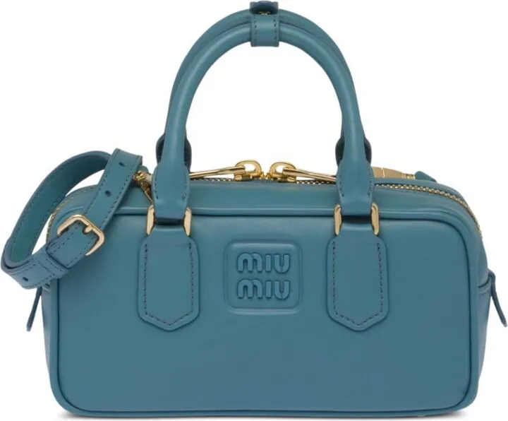 Logo-Embossed Leather Mini Bag