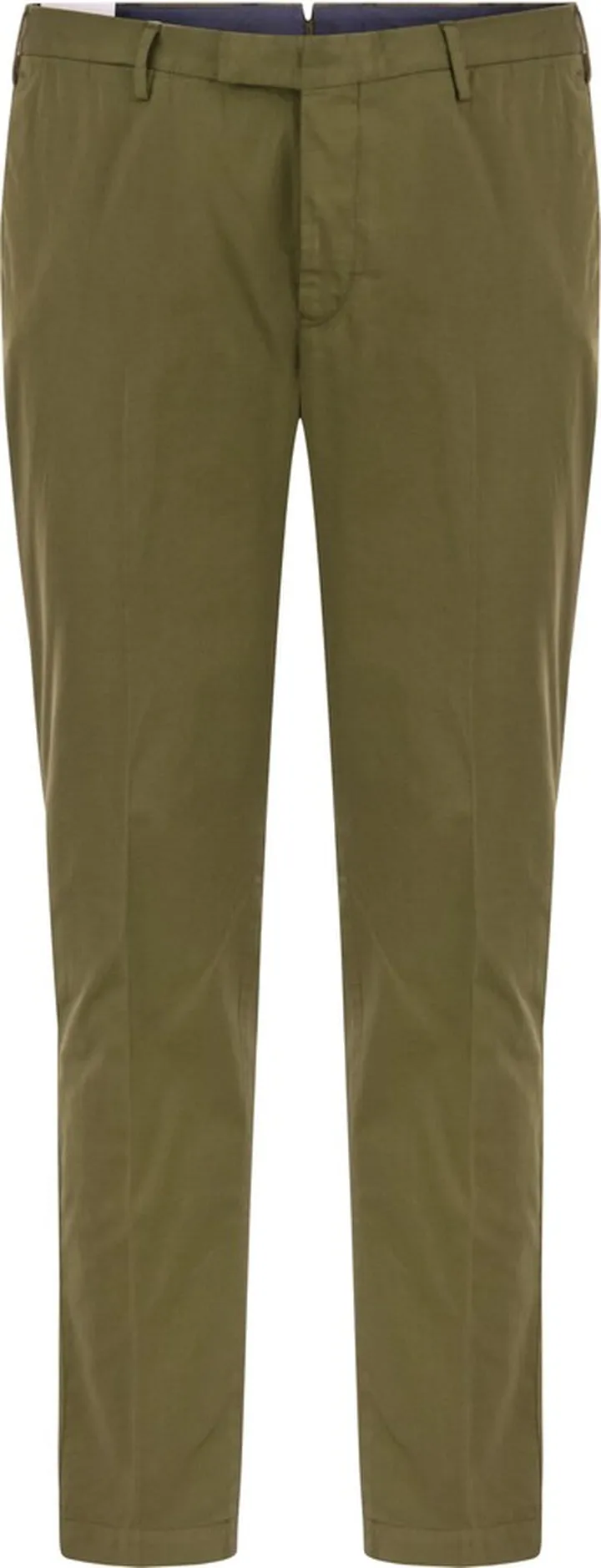Skinny Trousers In Cotton And Silk