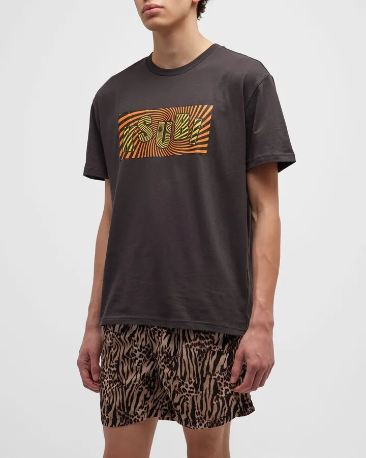 Men's Spiral Biggie Faded Graphic T-Shirt