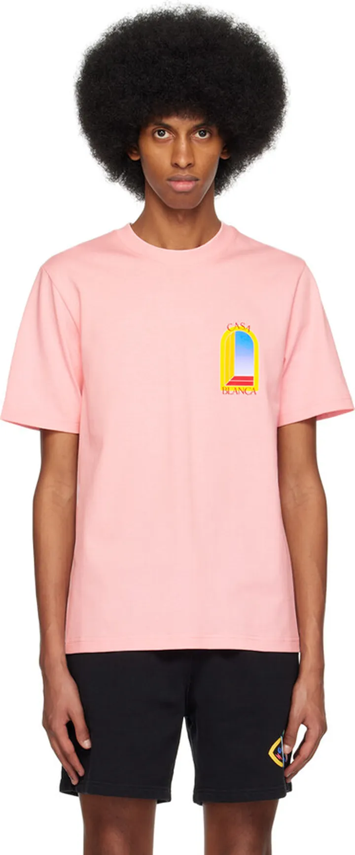 Casablanca Pink L'Arche De Jour T-Shirt
