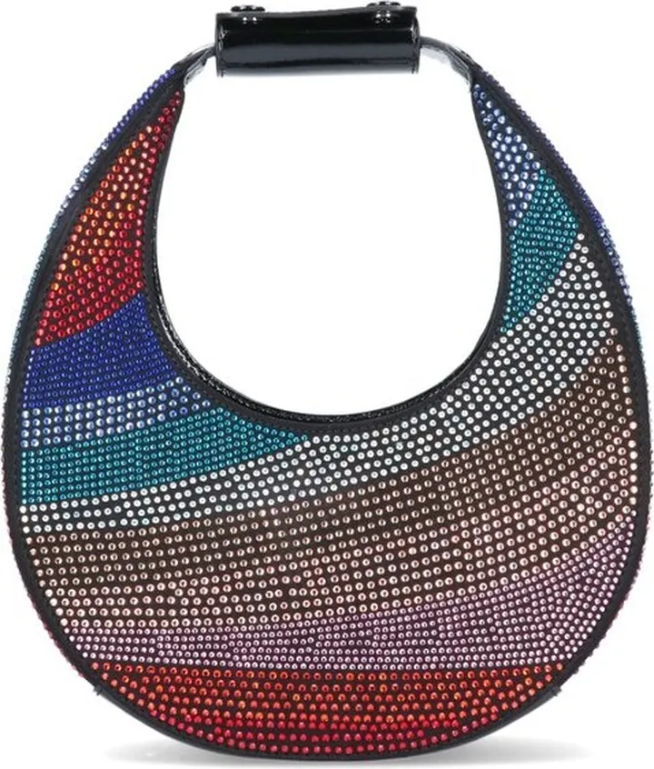 Staud Moon Embellished Logo Detailed Tote Bag