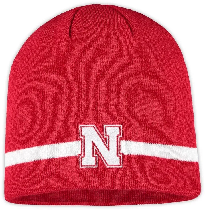 Men's Adidas Scarlet Nebraska Huskers Sideline Coaches Knit Beanie