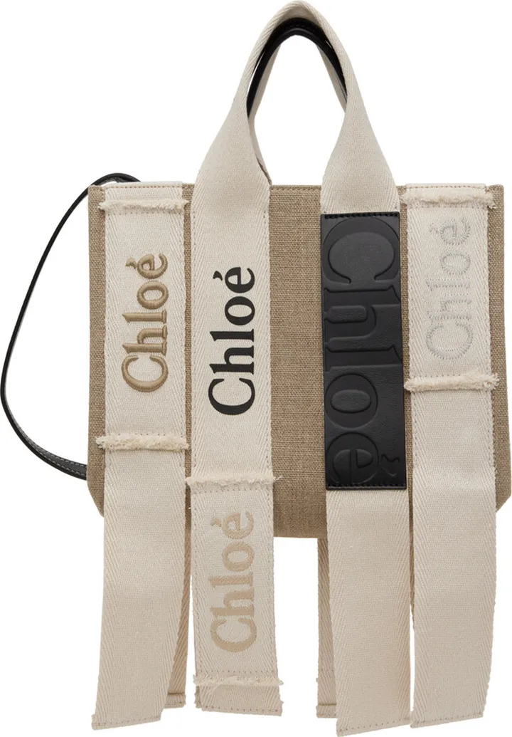 Chloé Beige Small Woody Tote