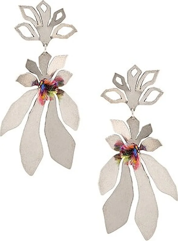 Isabel Marant Melting Silver Earring in Metallic Silver