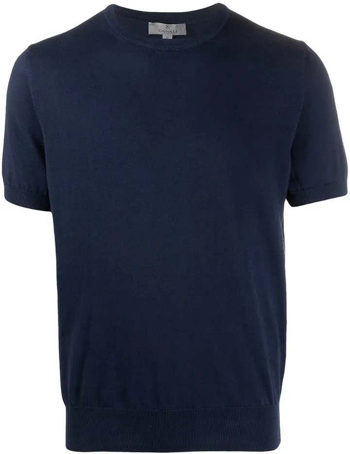 knitted short-sleeve T-shirt
