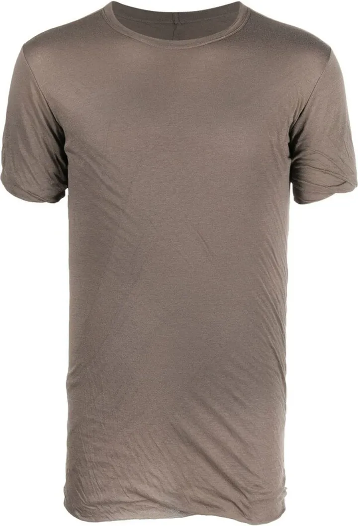 rolled-sleeve detail T-shirt