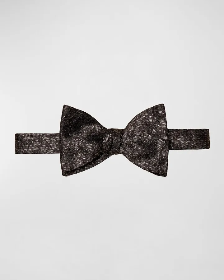 Men's Pre-Tied Floral Bow Tie