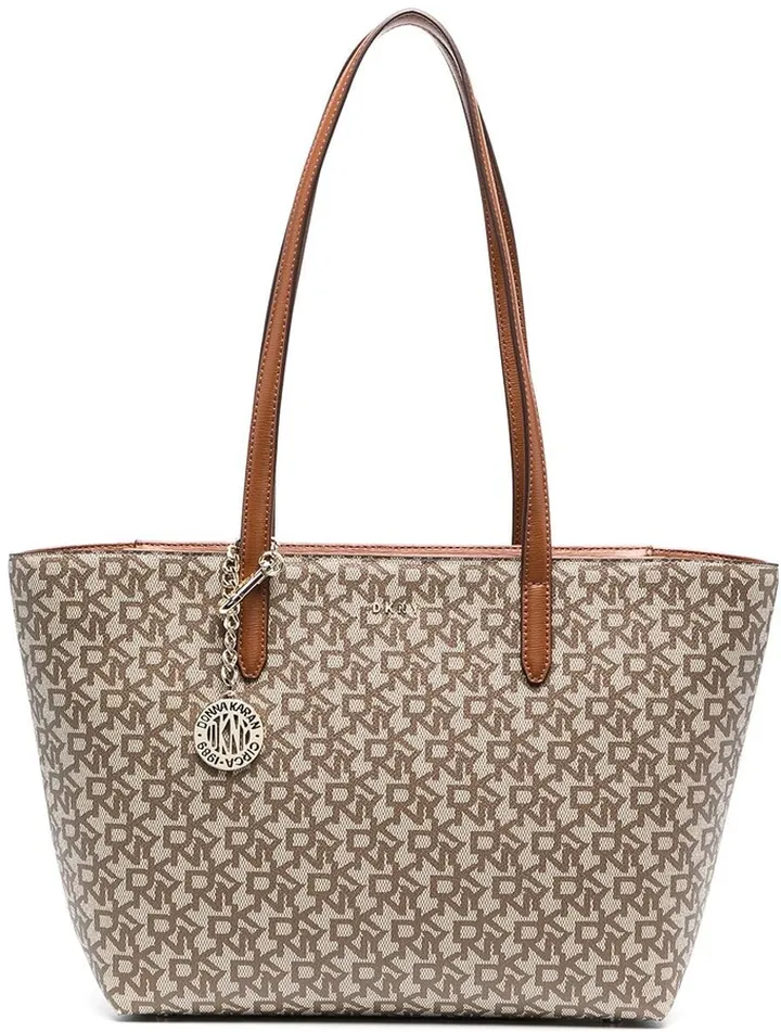 Monogram Print Tote Bag