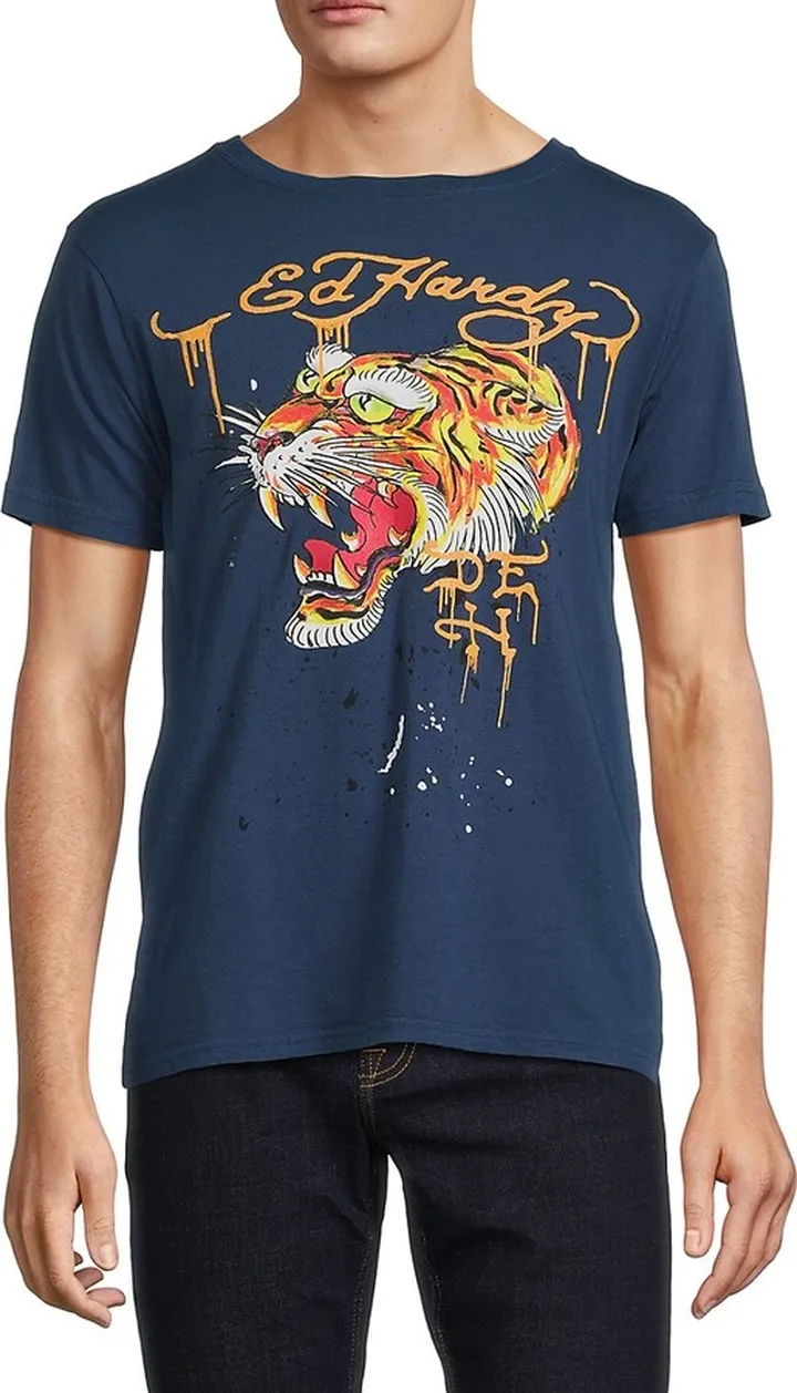 Short Sleeve Screaming Tiger Graphic Tee