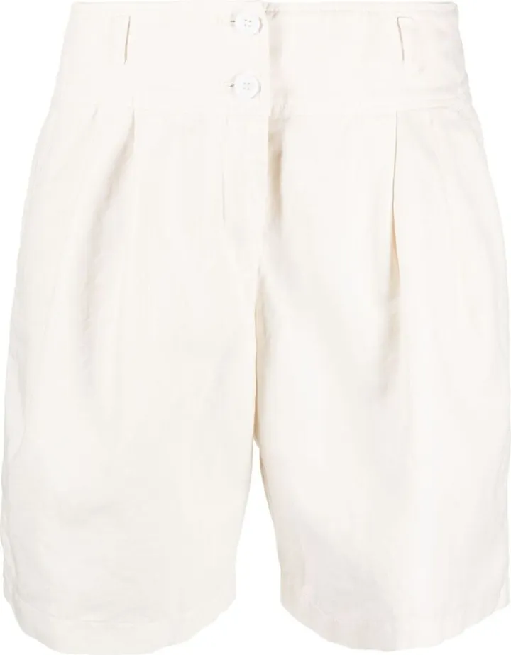 pleat-detail Bermuda shorts