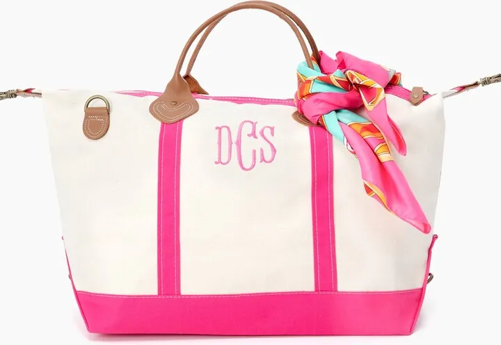 Pink Monogrammed Sunshine Satchel