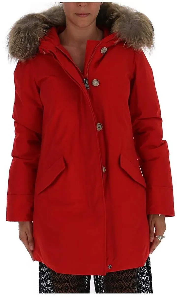 Woolrich Fur Trim Hooded Coat
