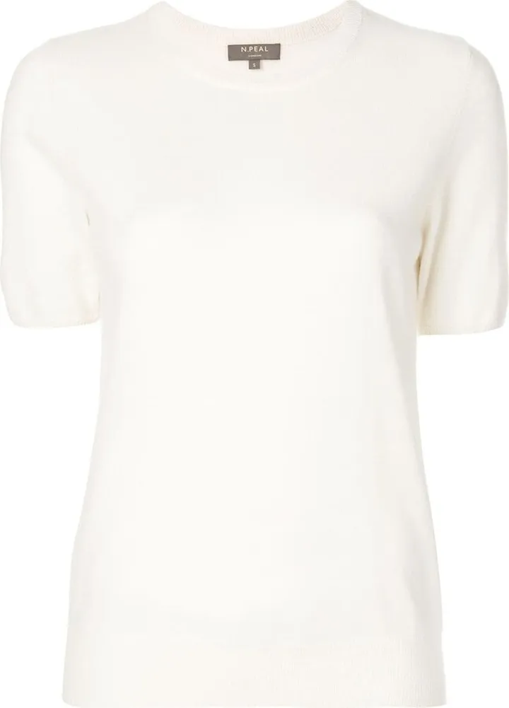 cashmere round neck T-shirt