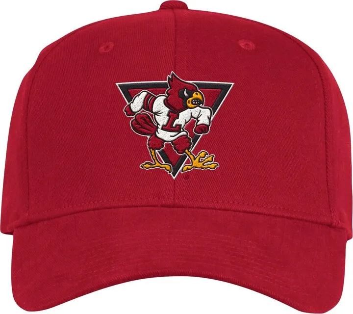 Men's adidas Red Louisville Cardinals Vault Slouch Flex Hat