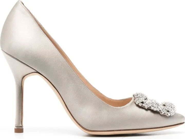 Hangisi 105mm pointed-toe pumps
