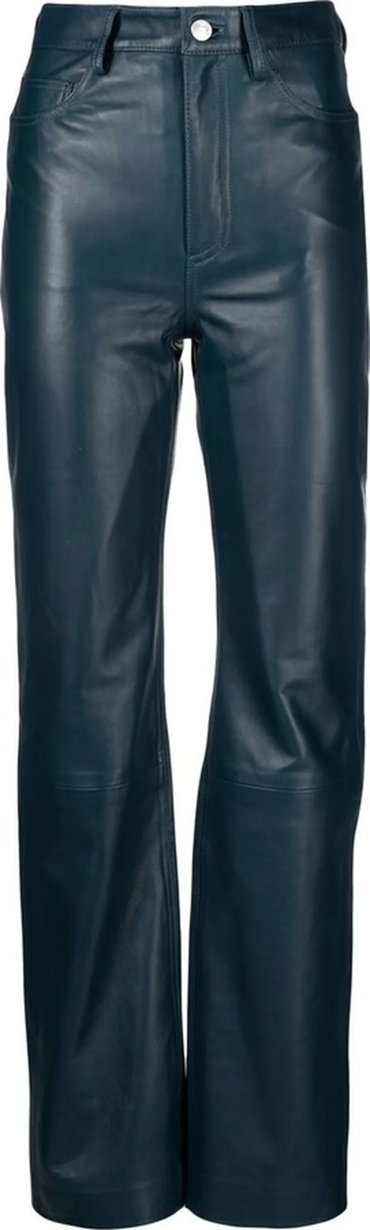 High-Waist Straight-Leg Trousers