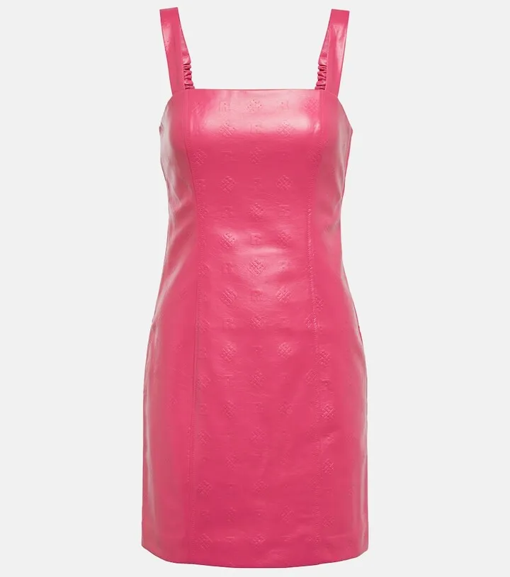 Herlina faux leather minidress