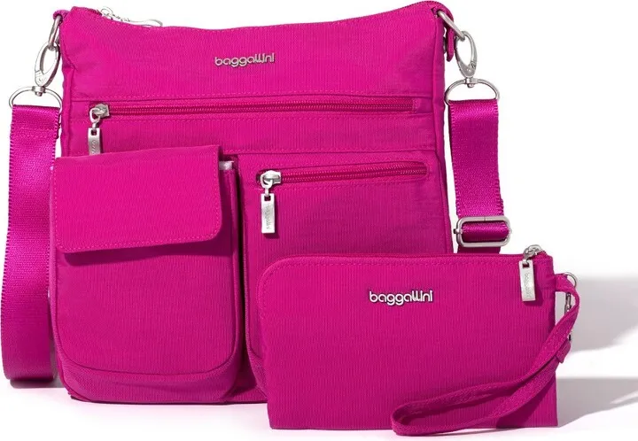 baggallini Women's Modern Everywhere Slim Crossbody Bag with RFID Wristlet